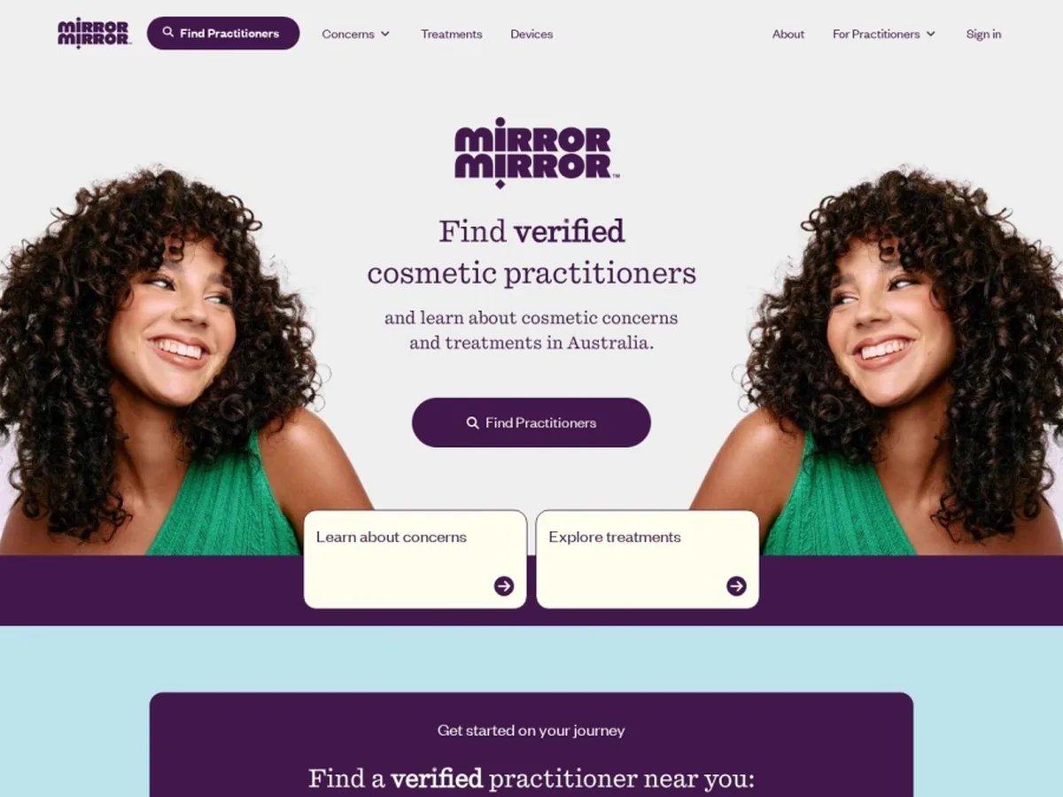 The Mirror Mirror website